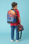 3-Piece School Bag Set Lunch Box Pencil Case Boys Primary School School Bag 3 Pieces Basket Patterned - 2