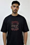   Design Printed Oversize Black T-Shirt