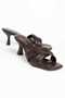 Palermo Women's Heeled Slippers with Cross Straps - 3