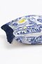 Sea-Themed Sailing Palm Figured Mediterranean Fringed Cushion Cover - Navy Blue Tasseled Pillowcase - 6