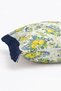Vintage Bird and Lemon Pattern Floral Fringe Throw Pillow Cover - Navy Blue Tassel Pillowcase - 6