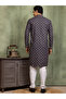 Mens Embellished Cotton Kurta Set - 4