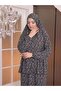Women's Prayer Gown - Two-Piece Flower-Patterned Seasonal Sweat-Proof Jersey Fabric - Comfortable Fit - 5