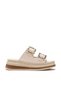 Women's High Sole Slippers with Gold Buckle, Modern and Stylish for Daily Use - 3