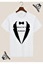 Dad of Son Special Design Printed White T-Shirt