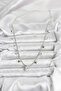 Brass Silver Color Zircon Stone Polar Star Model Women's Necklace - 3