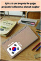 Asian Countries Large Flag Sticker Set 48 Countries 8.4X6 cm Sticker School Project Label - 3