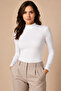 Women's Half Turtleneck Long Sleeve Cotton Basic Blouse Undershirt - 95% Cotton & Flexible for Daily Use - 3
