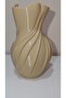 Lavin Spiral Bioplastic Modern Decorative Vase – 21 cm Luxury Design Object - Milky Brown (Flowers Not Included) - 6