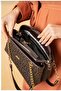Women's Coffee Color Hand and Shoulder Bag-Bd2181Bd - 5