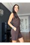 Brown Modal Elastic Waist Shorts Athlete Set - 2