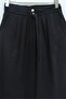 High Waist Double Button Tencel Wide Leg Pants - Black - 2