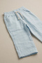 Blue 100% Cotton Muslin Kids Pants - 2