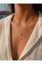 Gold Color Shiny Design Necklace with Star Motif