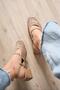 Women's Sandals Short Thick Heeled Knitted Shoes Mary Jane Mink