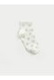 Quality Pieces from Çelebi Store Heart Embroidered Girls' Booties Socks 5-Piece Set - 3