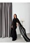 Women's Stylish Cape Fish Model Long Evening Dress - 3