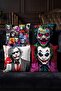 Joker Patterned 4-Piece Throw Pillow Cover Set