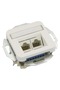 Roth Lange Basic Cat.3 double RJ45 data socket, white