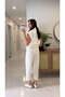 Siteros Ecru Linen Vest and Trousers Set - 2