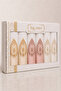 French Laced Embroidered Gift Dowry Box for Bride and Groom, Boxed 100% Cotton Bath Towel Set 50X90 Size 6 Pieces - 3