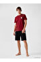 Red Printed Men's Shorts Pajama Set