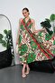 Women's Halter Neck Detailed Backless Slit Long Oversize Dress 260680-260681-260682 - 2