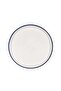 12 piece Porcelain Dinnerware Set, Set for 4, Microwave & Dishwasher Safe, White and Blue Rim - 3