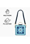 Indian Handcrafted Box- Sling Bag with Lippan Art - 3