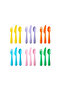 Kalas Children's Fork Spoon Knife Set, Multi-Colored, 18 Pieces