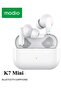 K7 Mini True Wireless Earbuds with ENC Noise Cancellation, Deep Bass, HD Microphone, and Touch Controls in White
