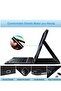 Case for iPad Air 13-inch (M2, 2024) & iPad Pro 12.9" (6th/5th/4th/3rd Gen) – Detachable Wireless Bluetooth Keyboard, Slim Folio Smart Cover with Pencil Holder, Black - 2