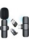 Upgrade Wireless Lavalier Microphone - Professional Wireless Microphone for Android & iPhone
