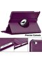 360 Degree Rotating Case Cover for iPad 9.7 (2018/2017), iPad Air 2, iPad Air - Auto Sleep/Wake - Purple - 4