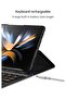 Samsung Galaxy Z Fold 4 Case,Screen Protector Keyboard Leather Case Stylus+Pen Slot Phone Office Kit,Folding Phone Cover - 6