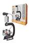 Video Camera Stabilizer, U-Shape Portable Handle Handheld Vlog Bracket Kit for Smartphone/DSLR - 3