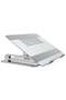 Adjustable Laptop Stand Silver | Ergonomic Laptop Riser for Desk, Portable & Sturdy, Height Adjustable - 2