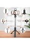 4 in 1 Lighted Selfie Stick With Tripod, Bluetooth Remote, 3 Light Modes & 6 Brightness Level - 3
