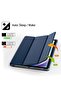 Slim Stand Case for iPad Air 13-Inch M2 (2024) – Navy Blue, Smart Shell with Touch ID Support - 3