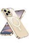 Compatible with Magsafe for iPhone 14 Pro Max Clear Case, Magnetic Crystal Transparent Cover