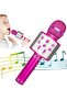Wireless Bluetooth Karaoke Microphone for Kids, 5-in-1 Portable Handheld Karaoke Mic Speaker Player Recorder