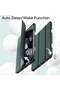 iPad Air 11 Inch (M2) 2024 Case – Green Trifold Stand Smart Cover with Auto Wake and Pencil Holder - 6