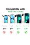 Camera Lens Protector for iPhone 13 Pro/Pro Max, Tempered Glass Aluminum Alloy Lens Ring Cover (Black) - 6