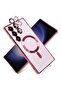 Magnetic Clear Case for Samsung Galaxy S23 Ultra with Camera Lens Protector Magsafe Compatible