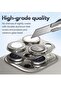 Camera Lens Protector for iPhone 15 Pro/15 Pro Max, Alloy Metal, Tempered Glass, Scratch Resistant - 4