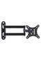 Telescopic TV Bracket, LCD LED TV PC Monitor Wall Mount, Folding Shelf, Heavy Duty Corner Tilt Swivel