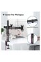 Vesa 1home Double Twin Arm Desk Mount Ergonomic TV LCD Monitor Computer Screen Bracket Dual Tilt Swivel Rotation (13in-27in) - 4
