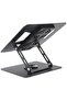 360° Rotatable Laptop Stand with Cooling Fans – Adjustable Aluminum Notebook Riser Holder for Desk Use - 3