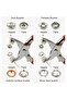 11 mm Metal Snap Button Set |   25 Sets of Snap Fasteners + Metal Pliers Hand Tool - 4
