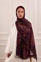 Spring Canvas Patterned Soft Shawl Cherry Rot - 2